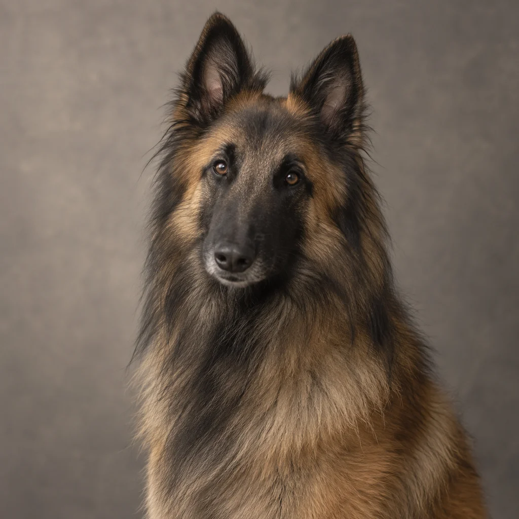 AI-generated illustration of an adult Belgian Tervuren