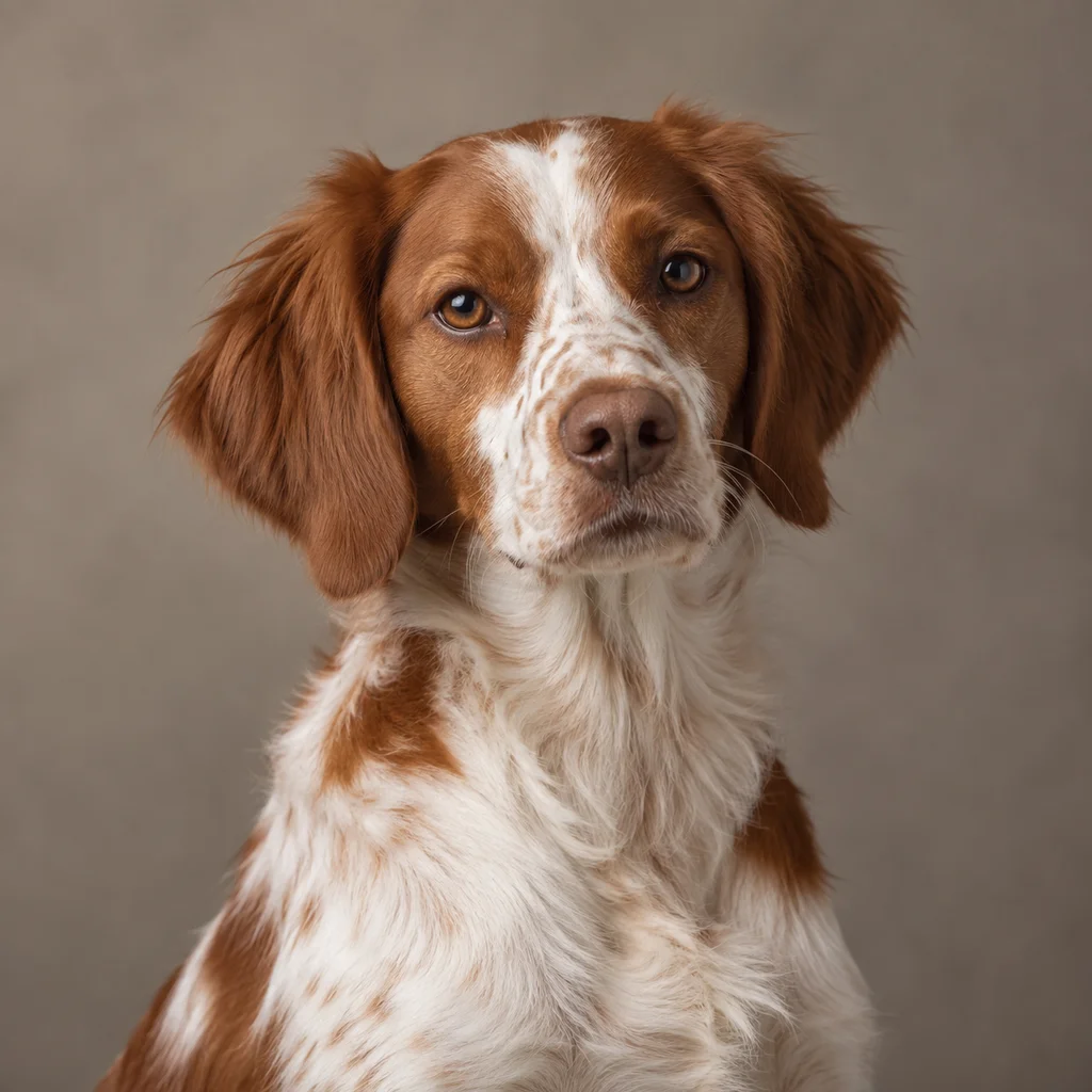 AI-generated illustration of an adult Brittany