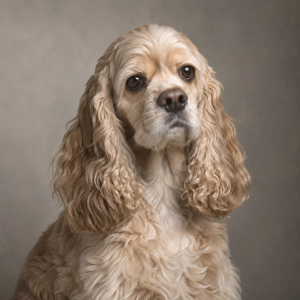 AI-generated illustration of an adult American Cocker Spaniel