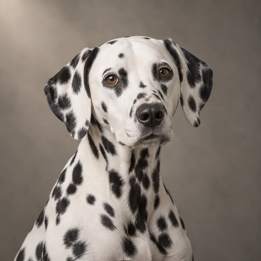 AI-generated illustration of an adult Dalmatian