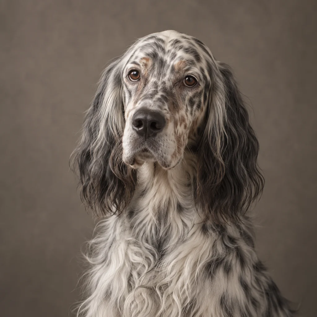 AI-generated illustration of an adult English Setter
