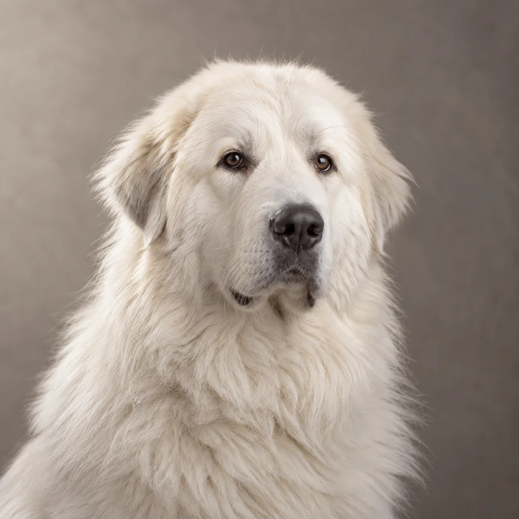 AI-generated illustration of an adult Great Pyrenees