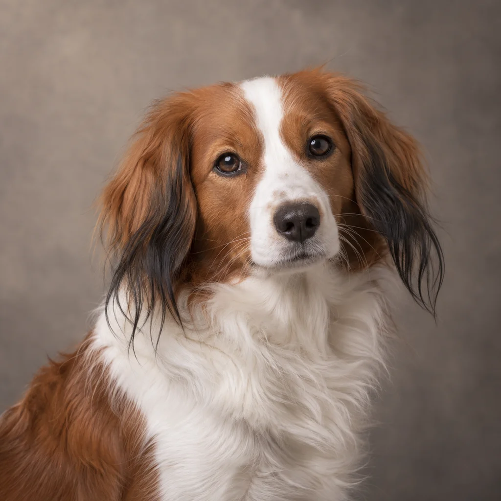 AI-generated illustration of an adult Nederlandse Kooikerhondje