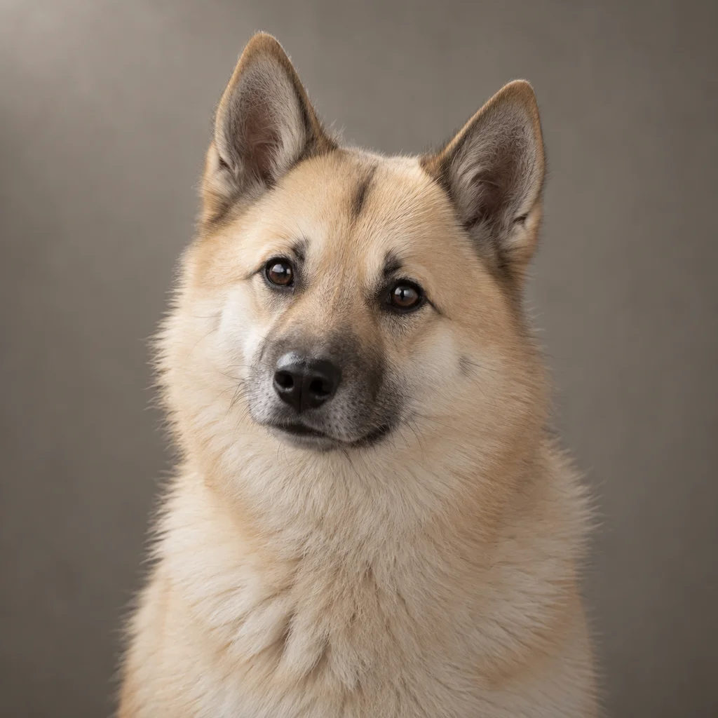 AI-generated illustration of an adult Norwegian Buhund