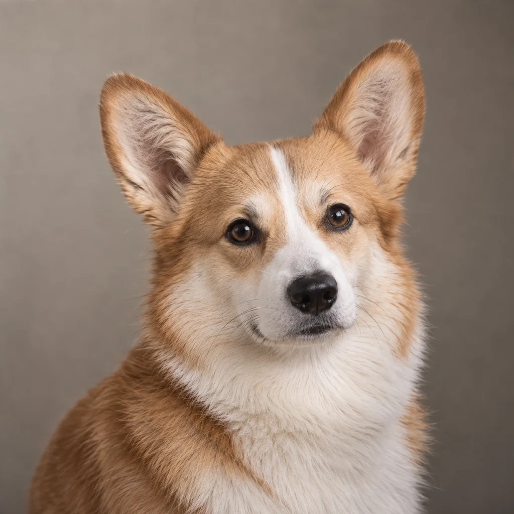 AI-generated illustration of an adult Pembroke Welsh Corgi