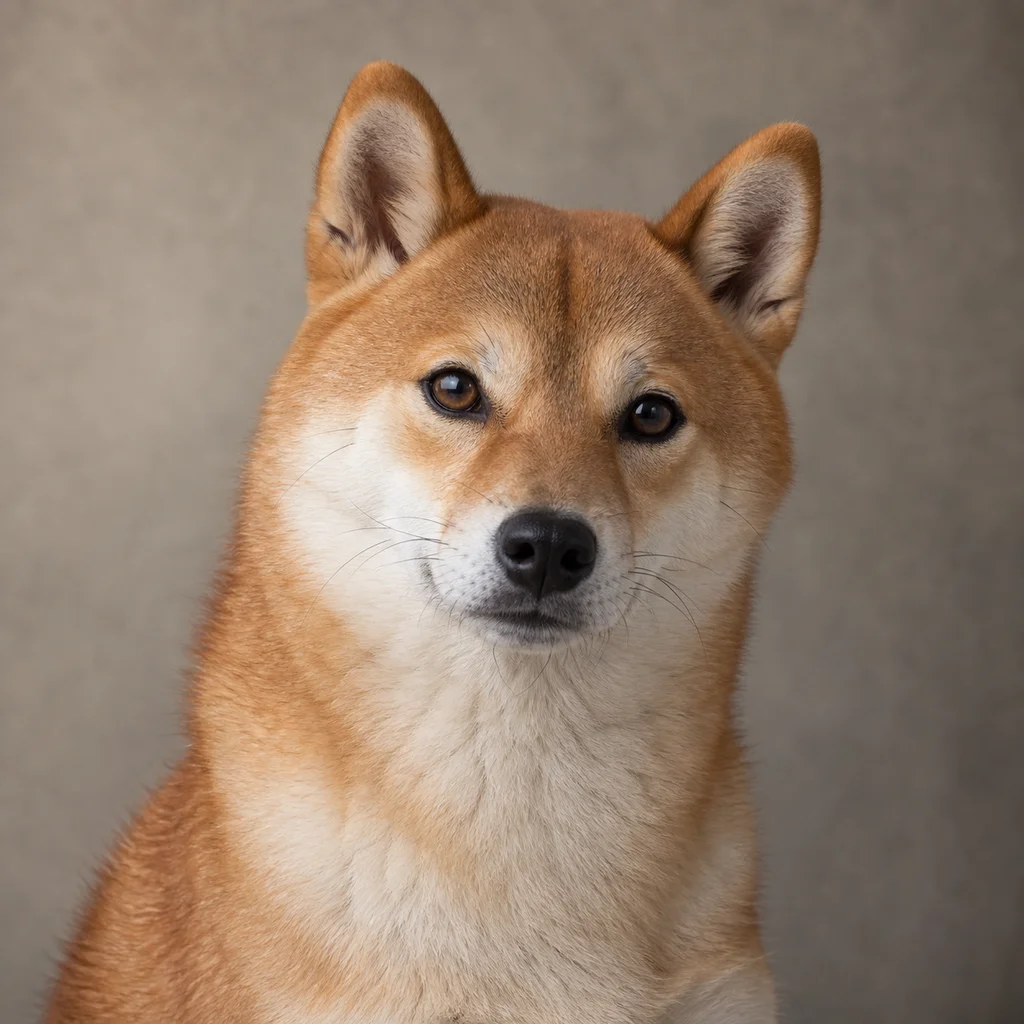 AI-generated illustration of an adult Shiba Inu