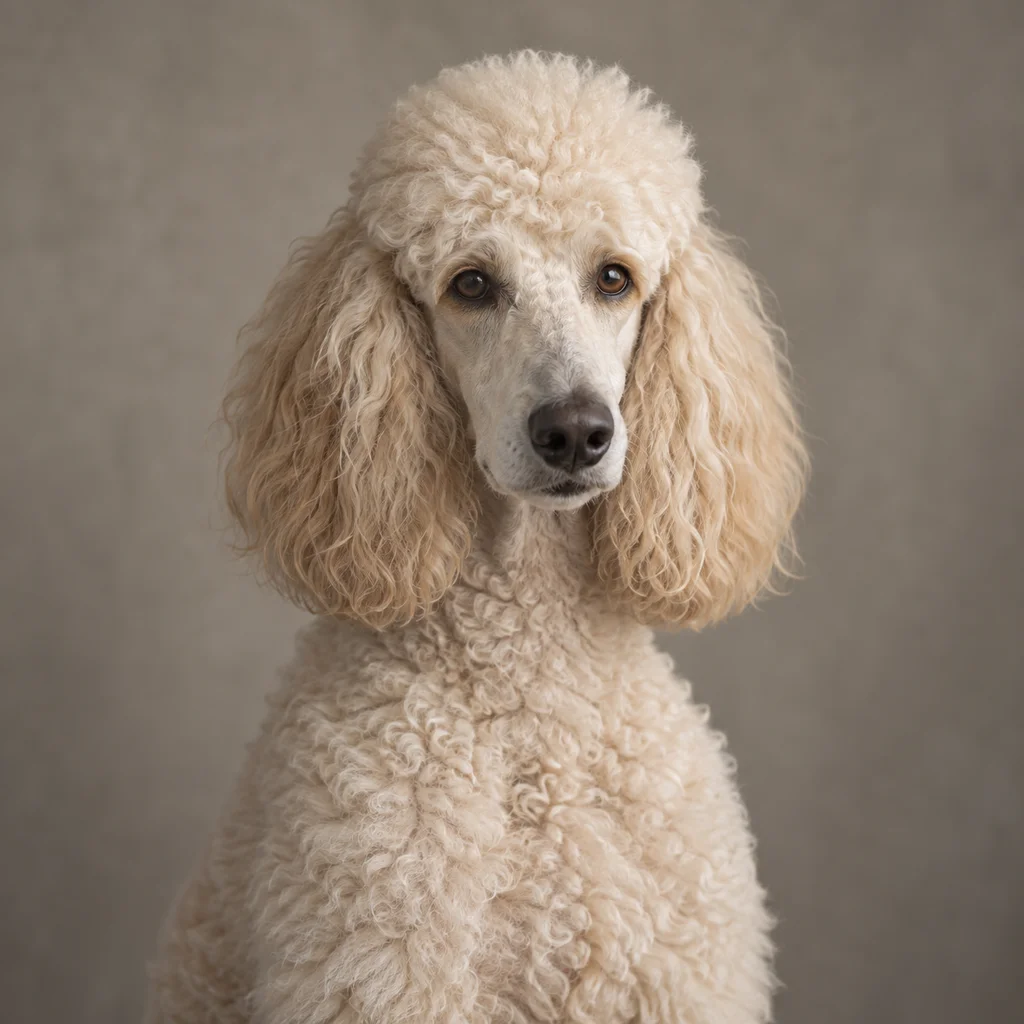 AI-generated illustration of an adult Standard Poodle