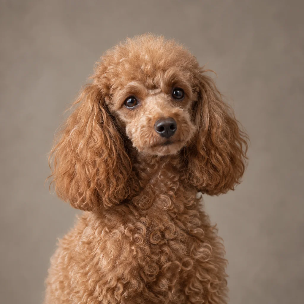 AI-generated illustration of an adult Toy Poodle