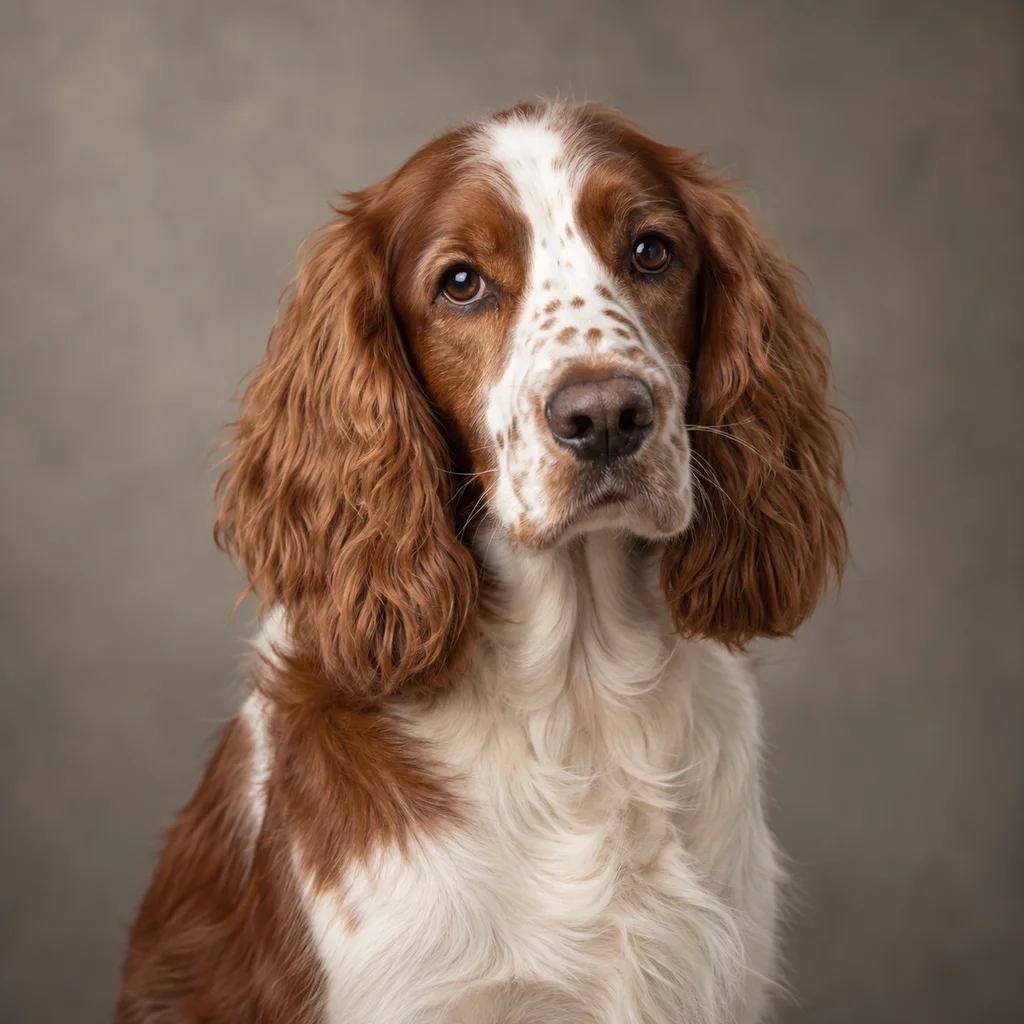 AI-generated illustration of an adult Welsh Springer Spaniel