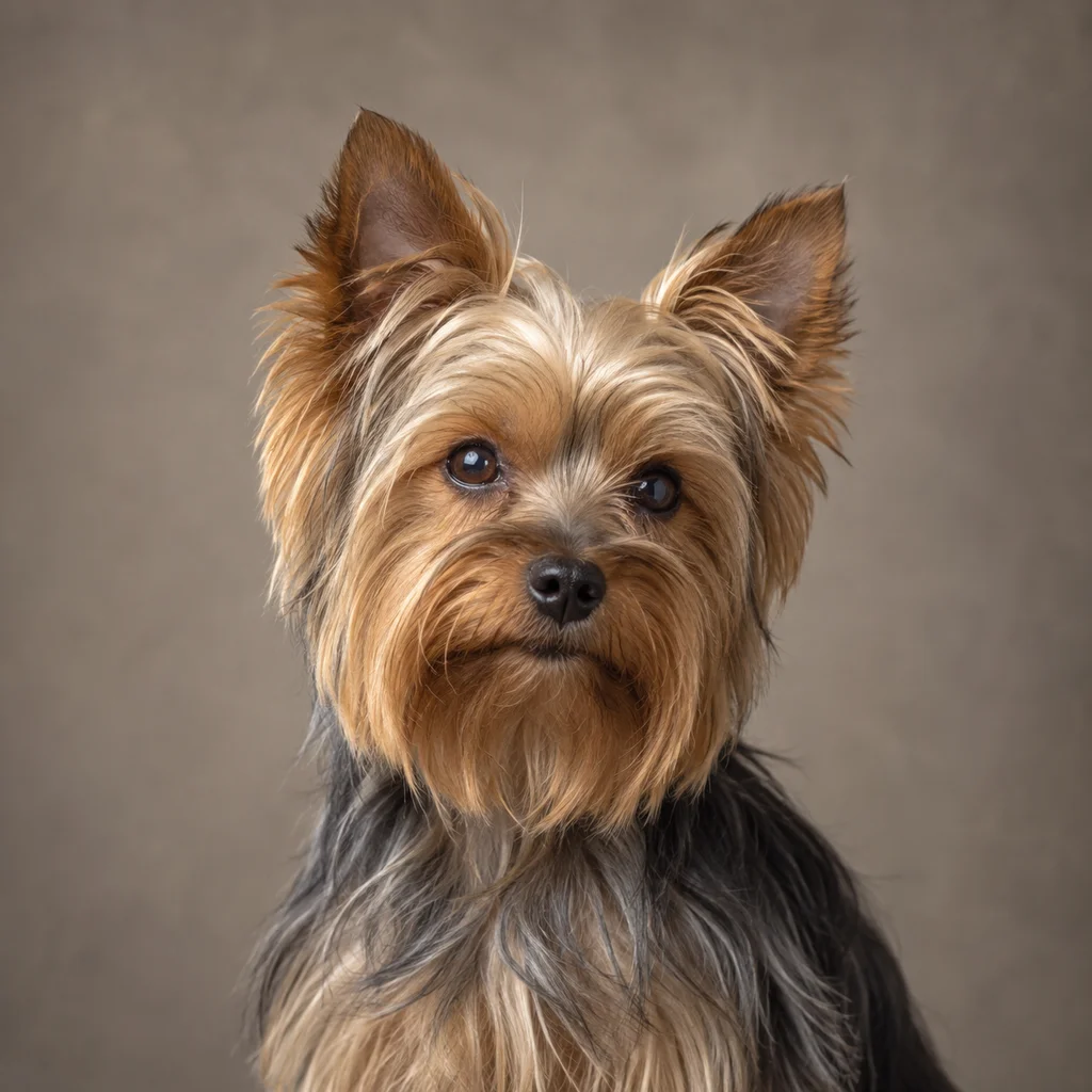 AI-generated illustration of an adult Yorkshire Terrier
